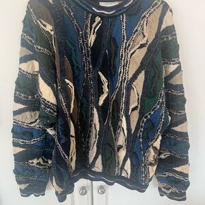 Vintage 90s Coogi Sweater Men's Size L Multicolor Made in Australia